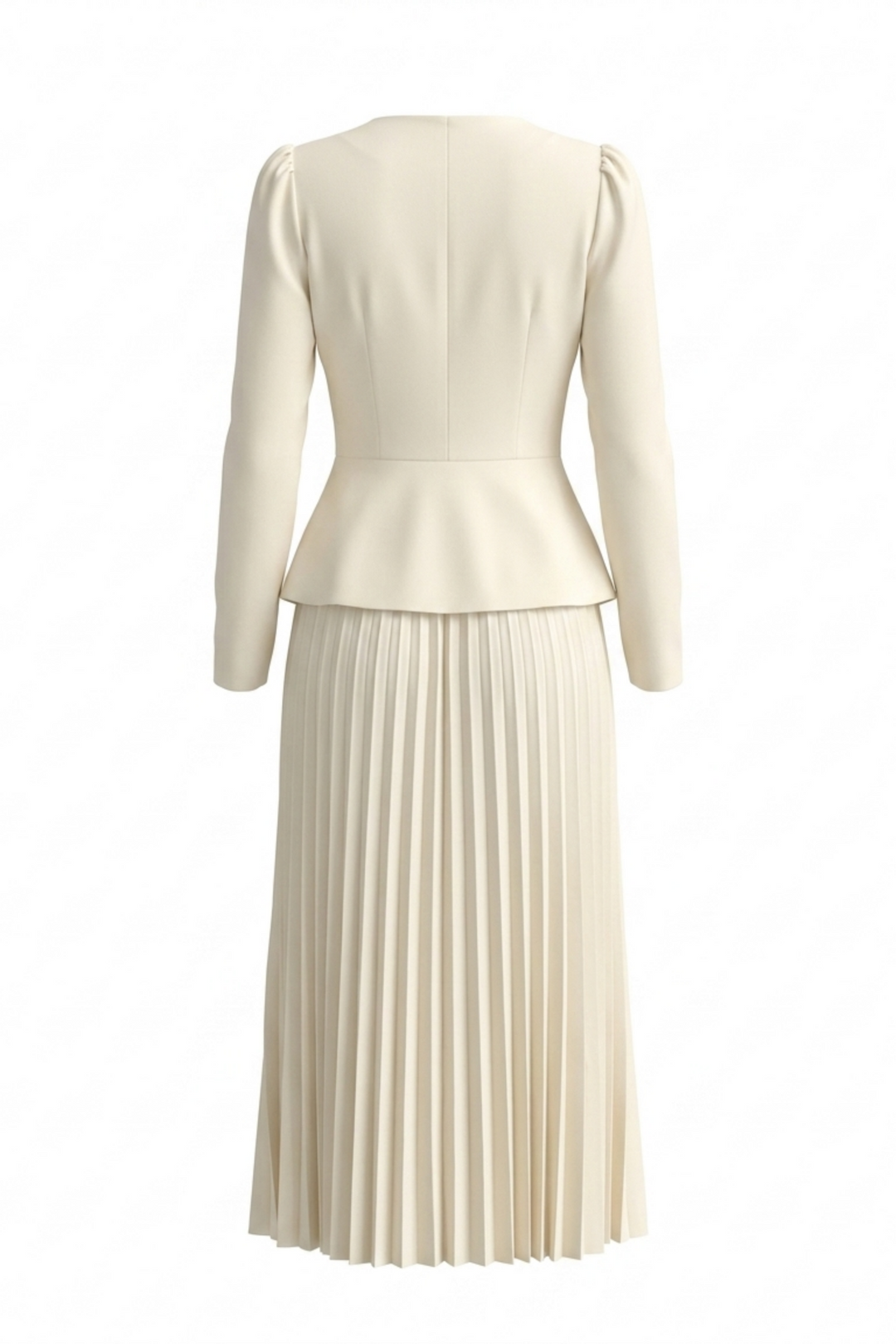 Pleated Hem Blazer Dress
