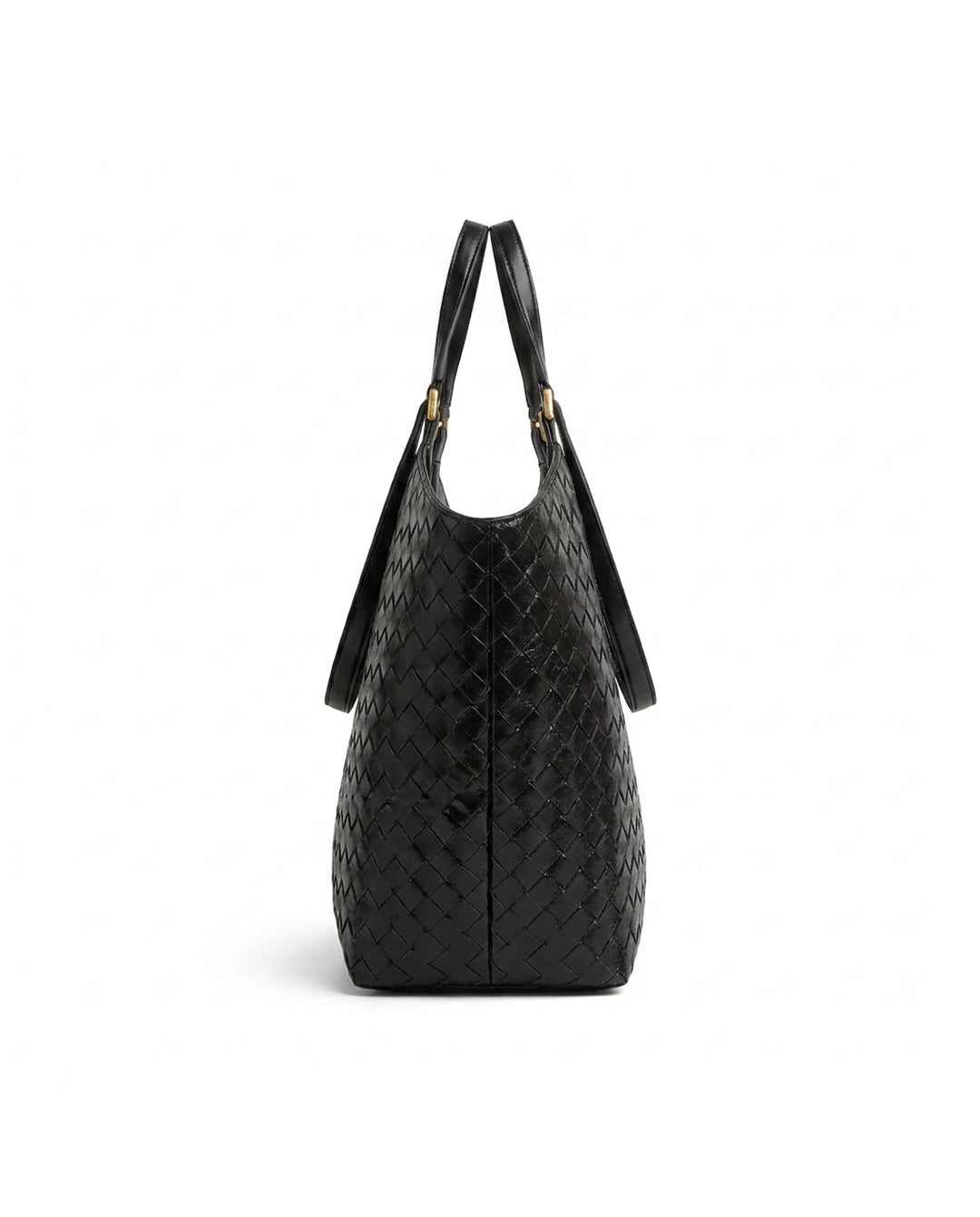 Black Hand Woven Large Capacity Wing Tote Bag