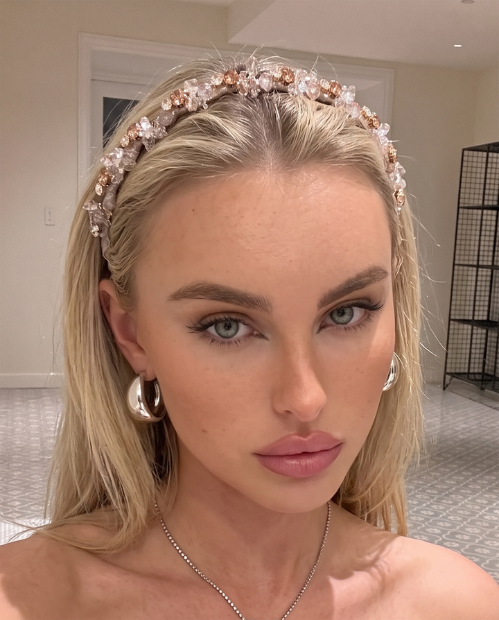 Jagged Teeth Rhinestone Anti-slip Serrated Headband