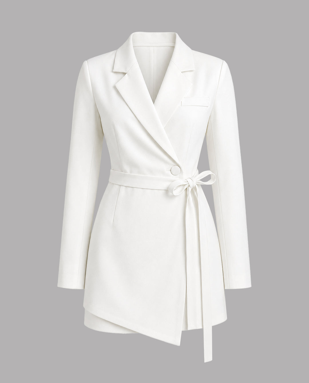 Wrap Tie Waist Slim Fit Blazer