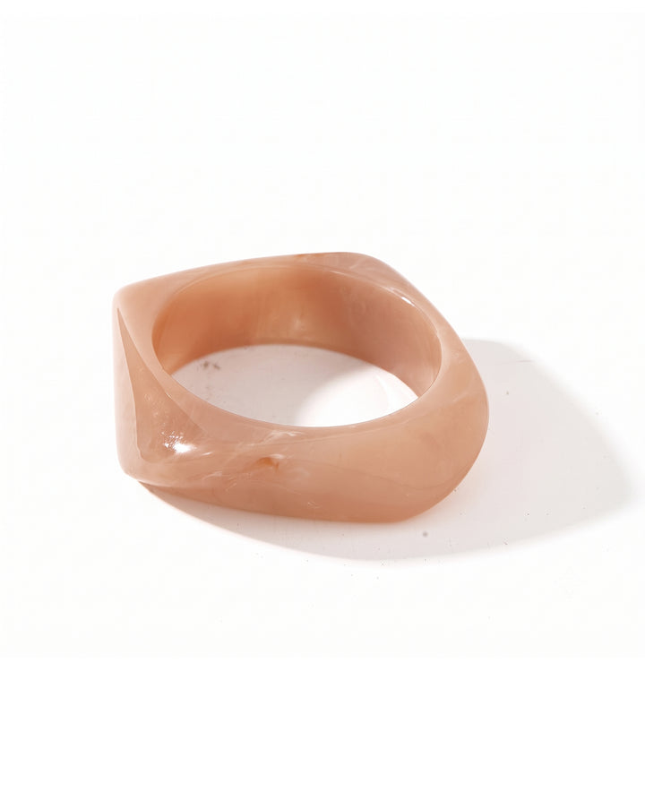 3pcs/Set Vintage Resin Irregular Bangle Bracelet