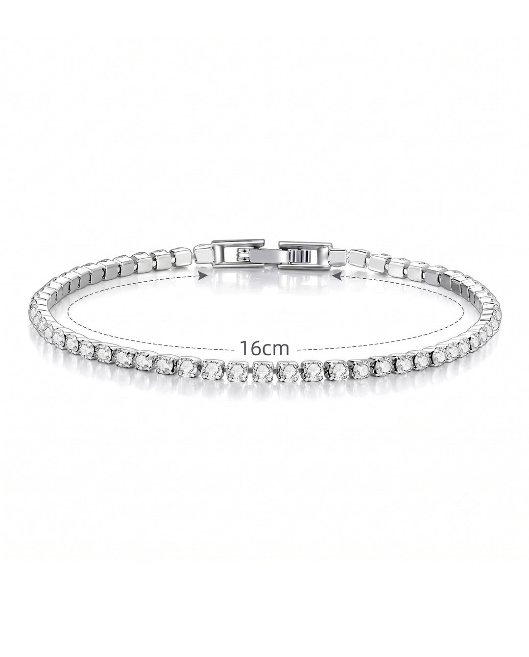 Zirconia Crystal Tennis Bracelet