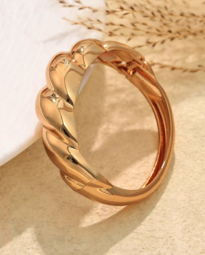 Metal Geometric Irregular Water Drop Shaped Bracelet