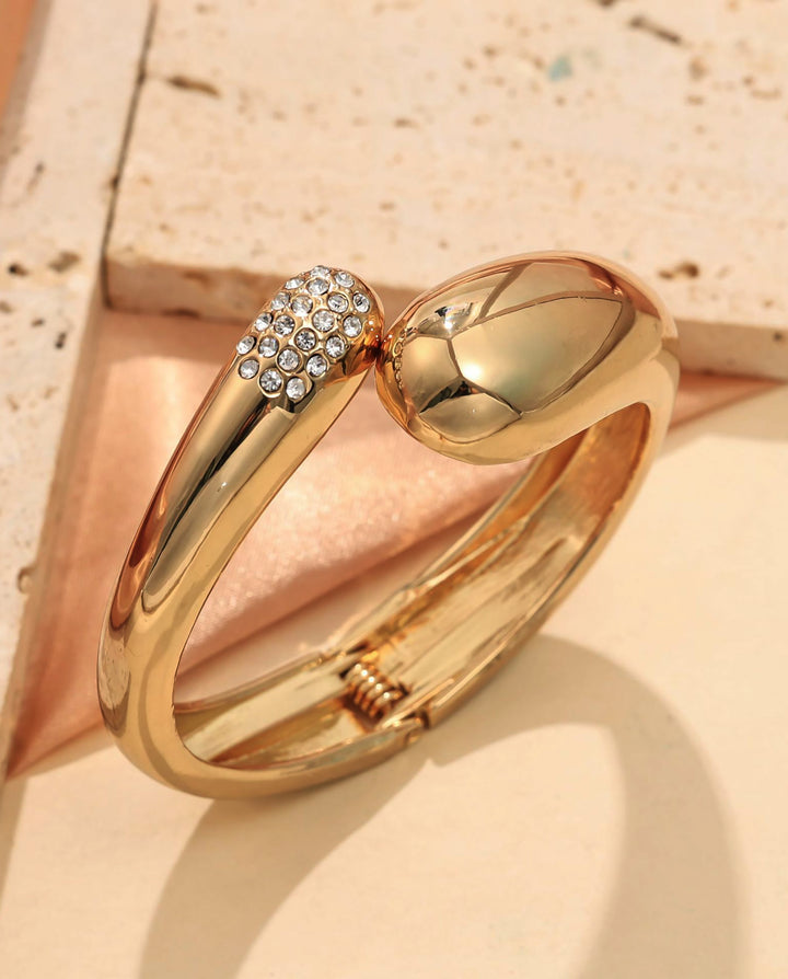 Metal Geometric Irregular Water Drop Shaped Bracelet