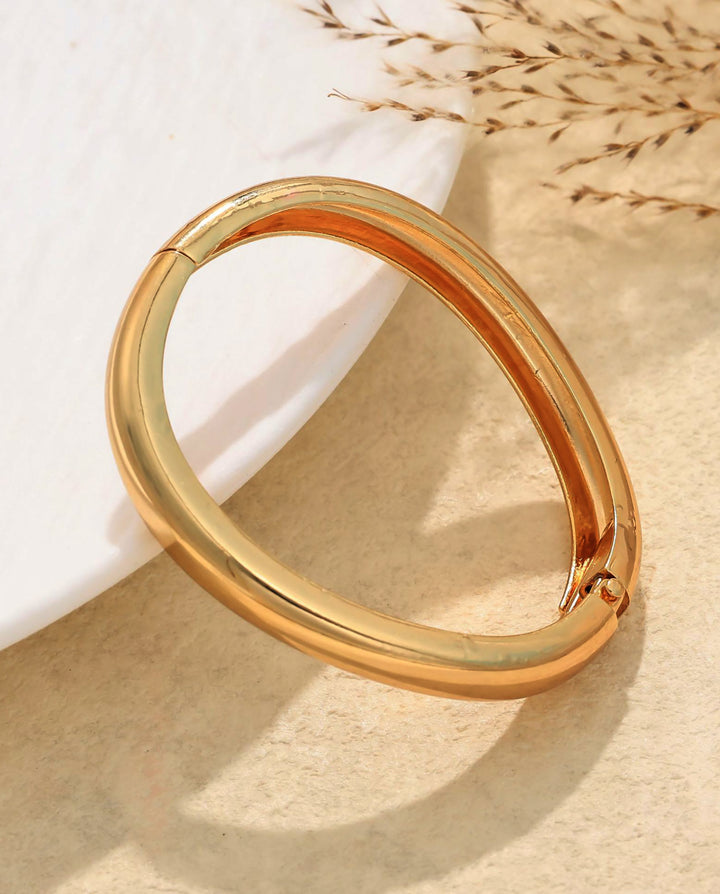 Metal Geometric Irregular Water Drop Shaped Bracelet