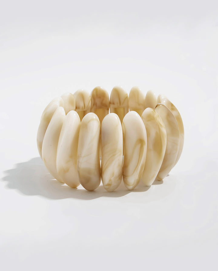 Vintage Geometric Irregular Resin Bangle Bracelet