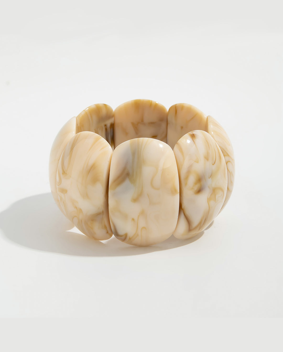 Vintage Geometric Irregular Resin Bangle Bracelet