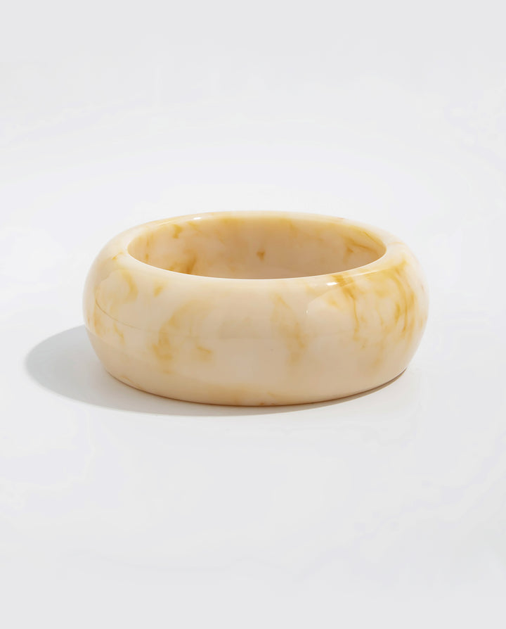 Vintage Geometric Irregular Resin Bangle Bracelet