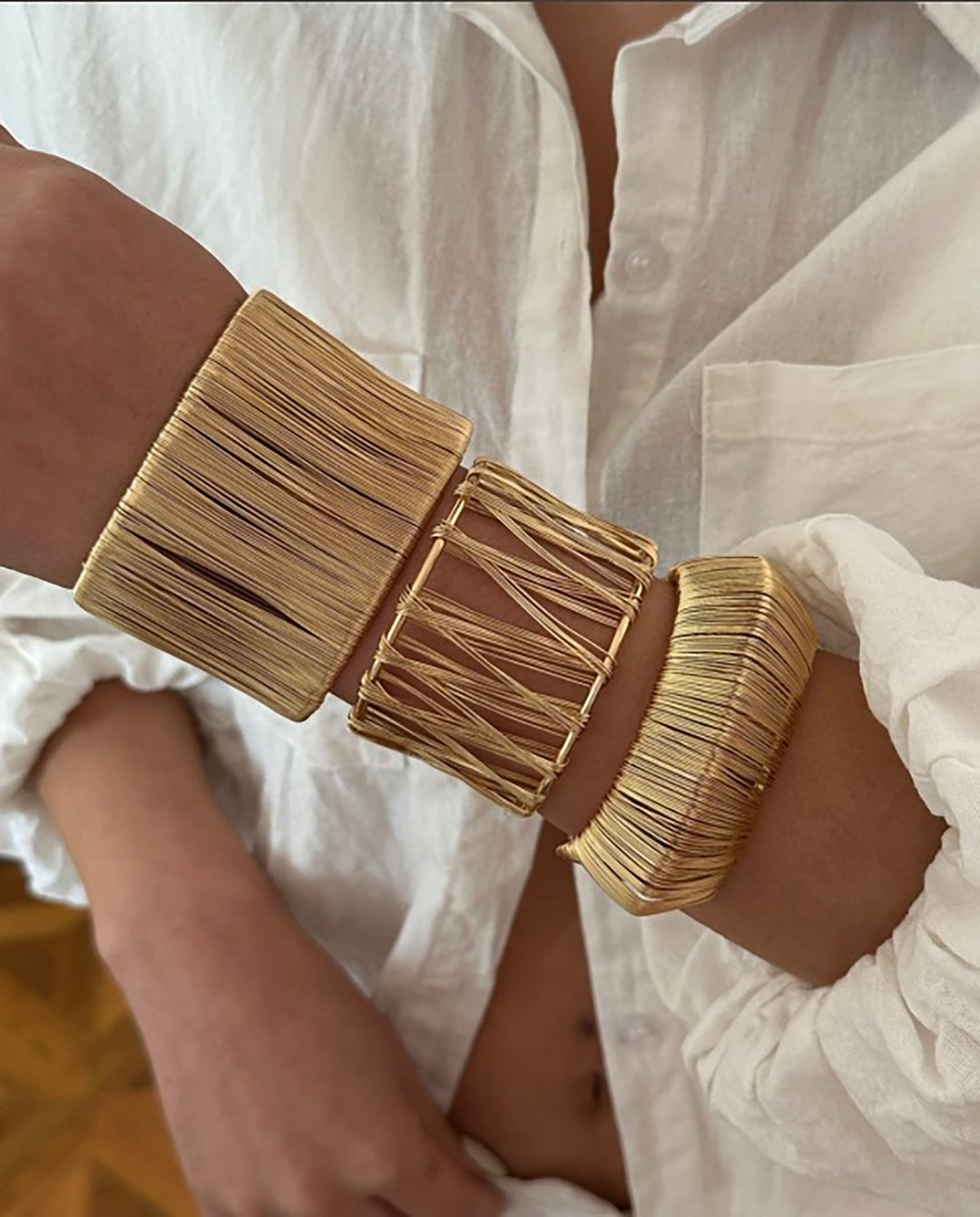 Trendy Chunky Cuffs Bangle Bracelet