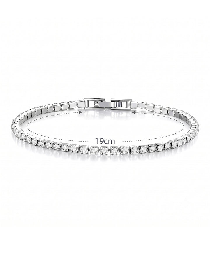 Zirconia Crystal Tennis Bracelet