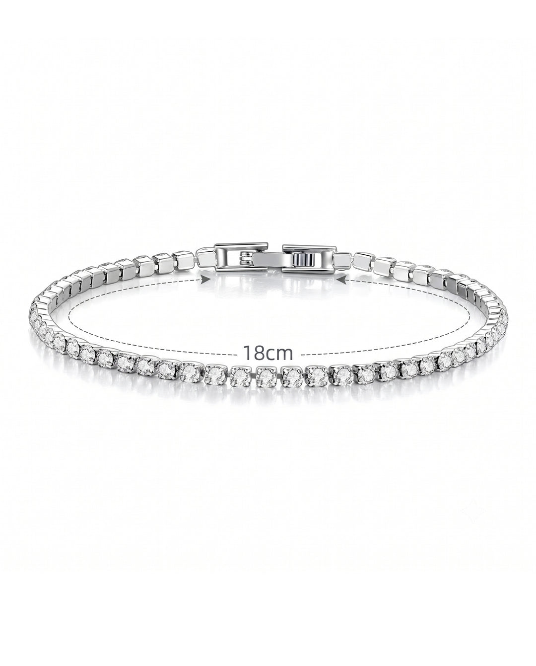 Zirconia Crystal Tennis Bracelet