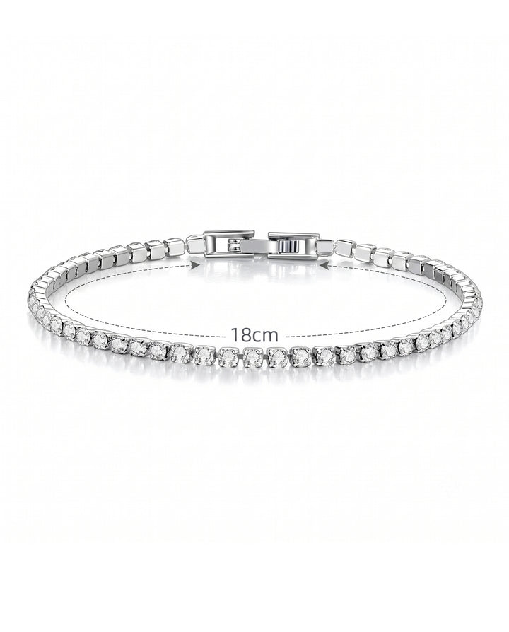 Zirconia Crystal Tennis Bracelet
