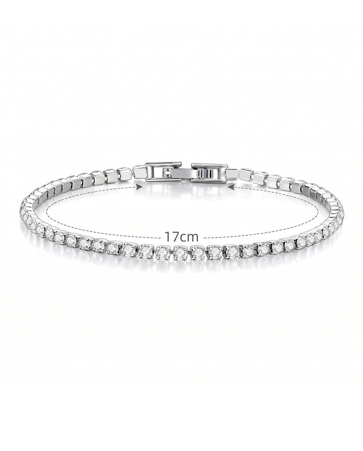 Zirconia Crystal Tennis Bracelet