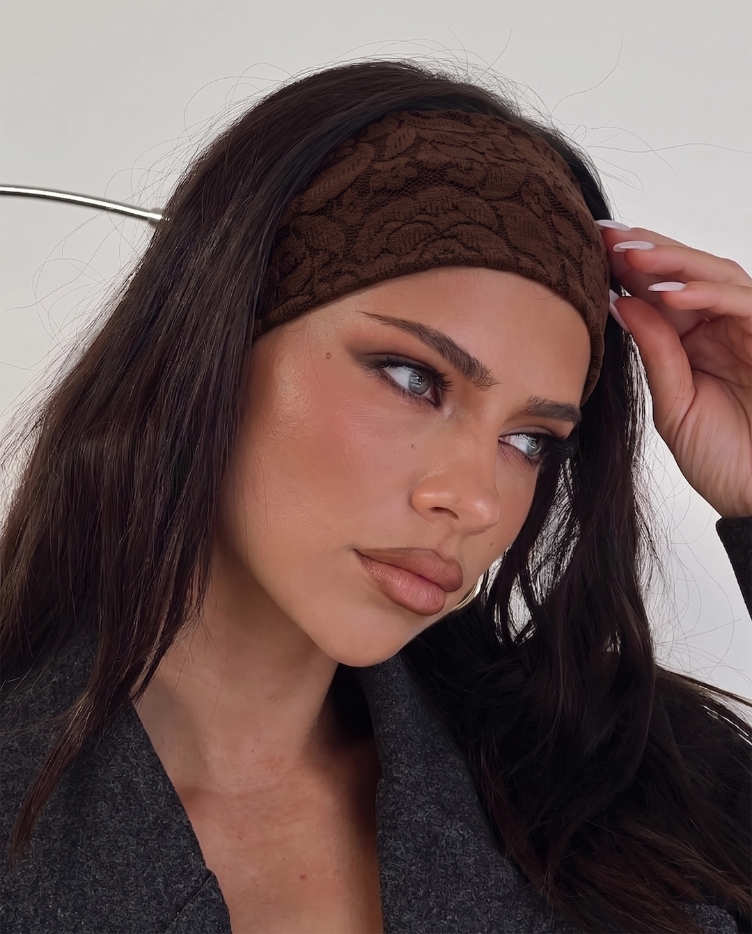 Vintage Floral Lace Wide Headbands