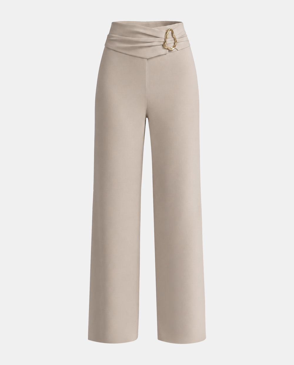 SOLACEMetal Buckle Wide Leg Pants