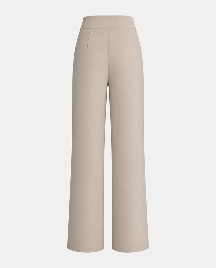 SOLACEMetal Buckle Wide Leg Pants