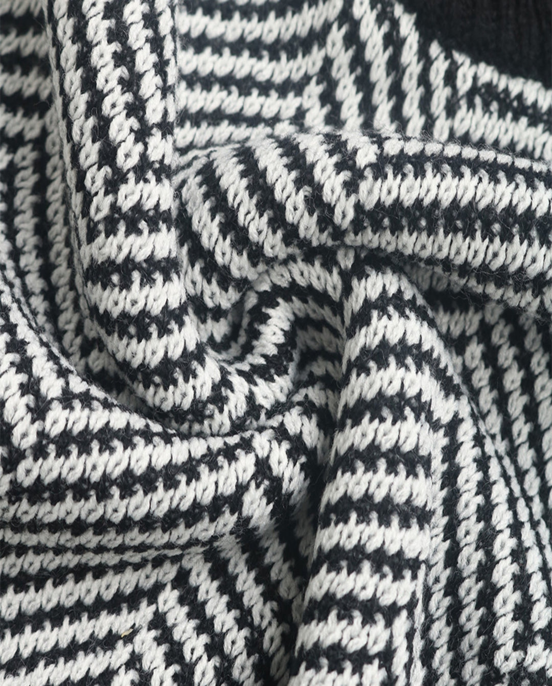 Color Block Chevron Stripe Off Shoulder Sweater