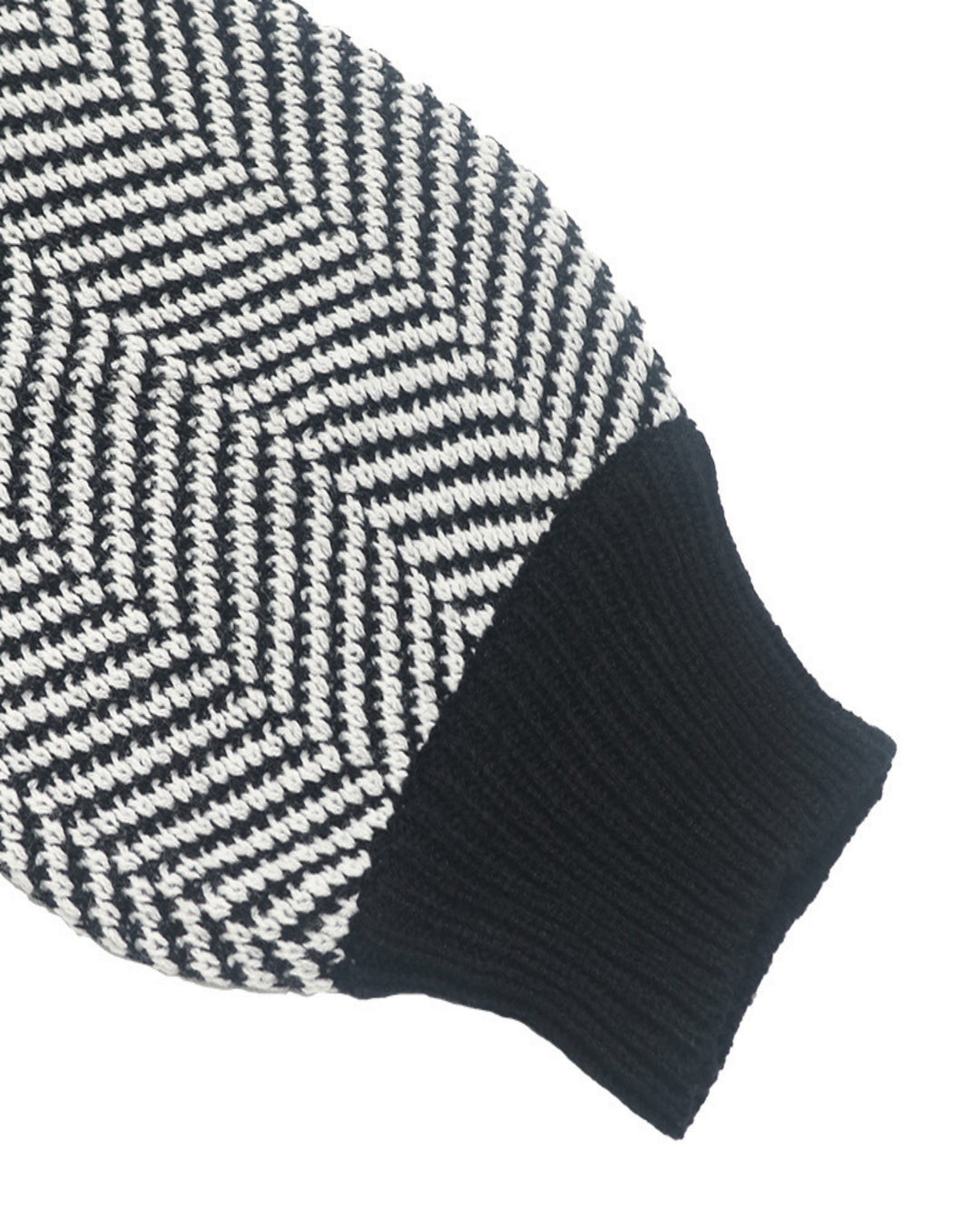 Color Block Chevron Stripe Off Shoulder Sweater