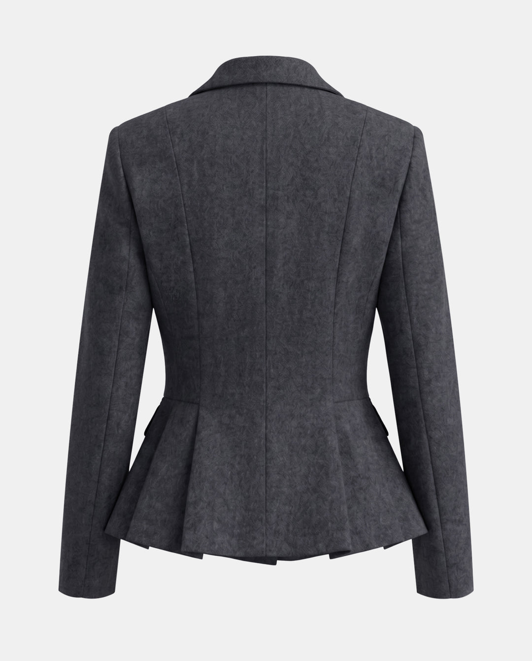 SOLACEPeplum Double Breasted Lapel Slim Waist Blazer