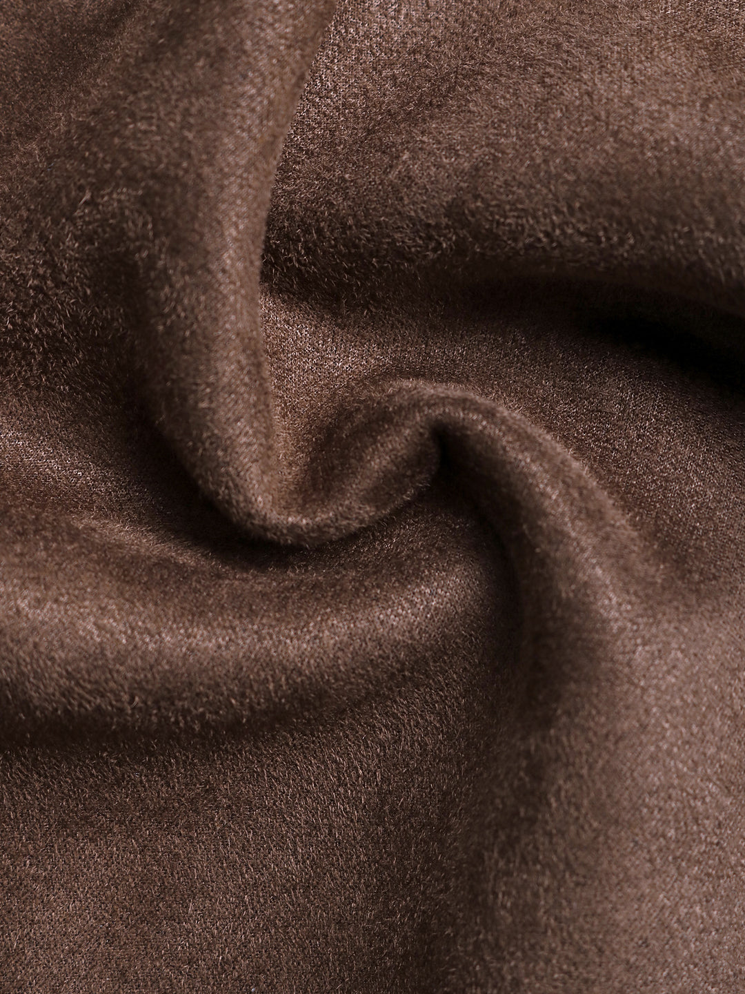 Faux Suede Contrast Stitch Trim Jacket