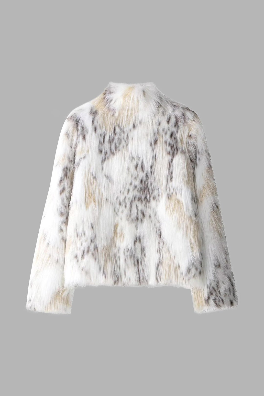 Animal Print Faux Fur Coat