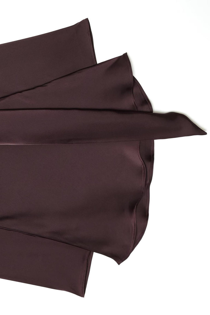Satin Scarf Detail A-Line Mini Dress