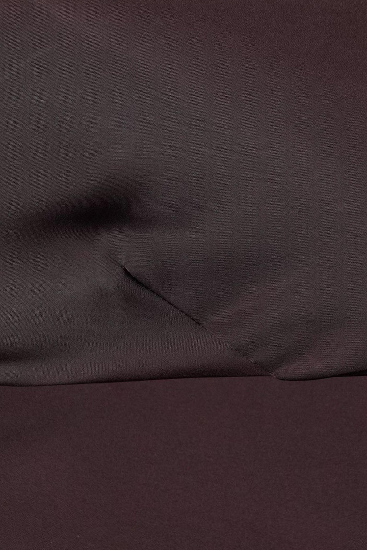 Satin Scarf Detail A-Line Mini Dress
