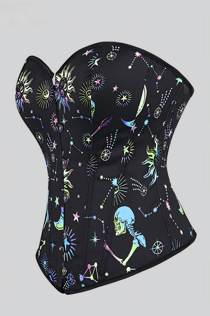 Halloween Gothic Boned Overbust Corset Top