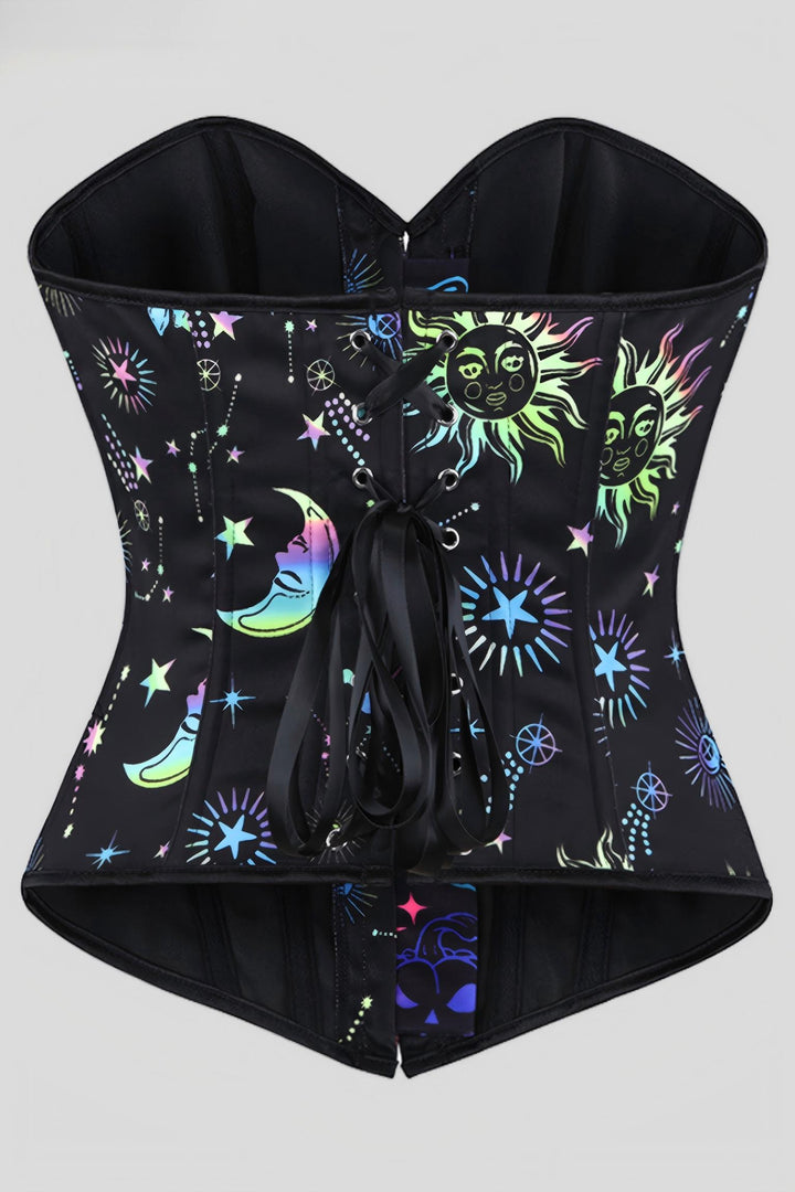 Halloween Gothic Boned Overbust Corset Top