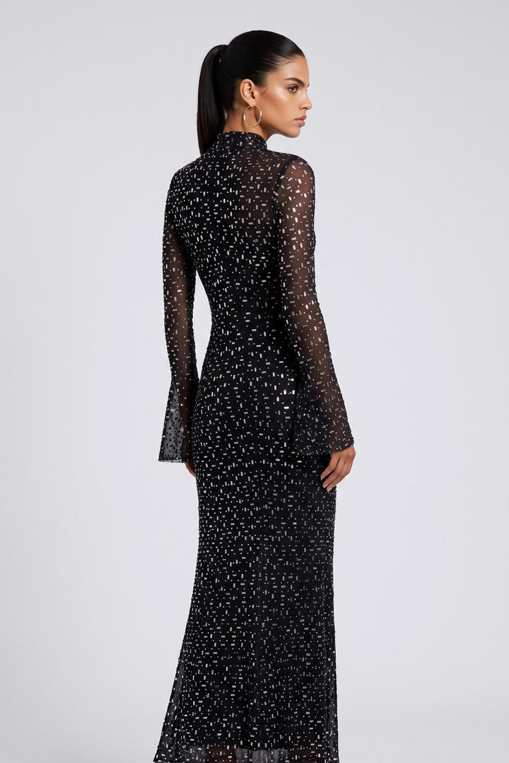 Mesh Crystal Diamond Dress