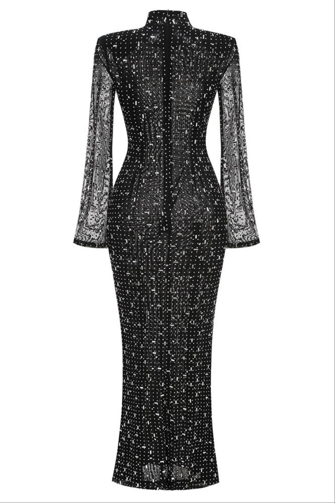 Mesh Crystal Diamond Dress