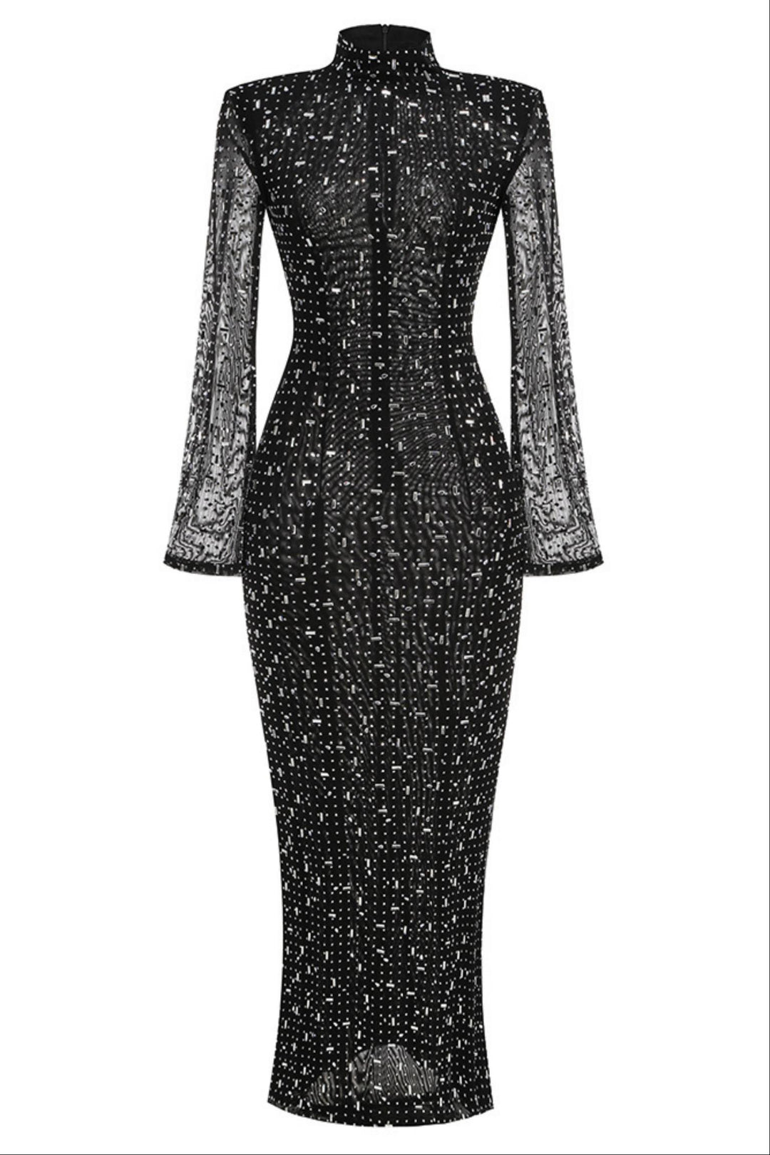 Mesh Crystal Diamond Dress