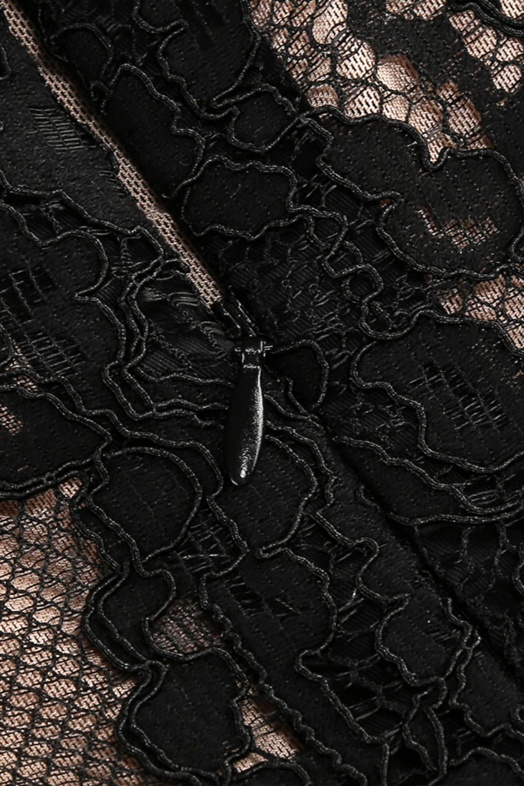 Lace Peplum Maxi Dress
