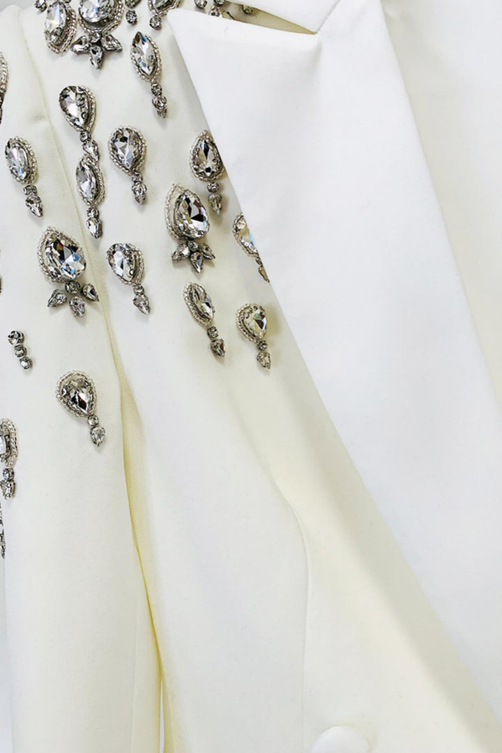 Crystal Embellished Blazer Dress