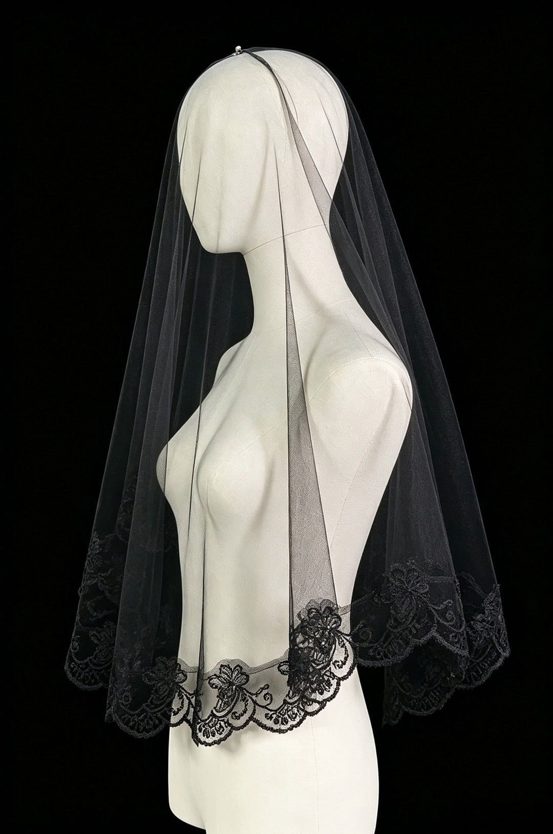 SOLACELace Trim Halloween Ghost Bride Headpiece