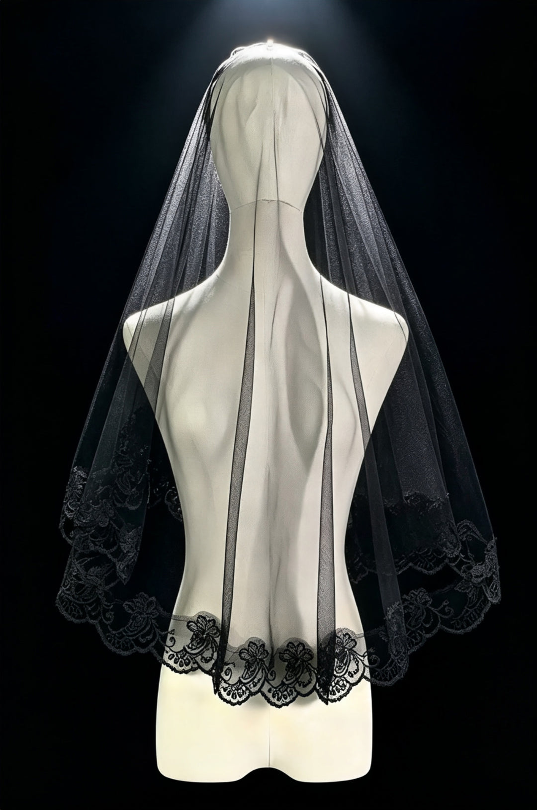 SOLACELace Trim Halloween Ghost Bride Headpiece