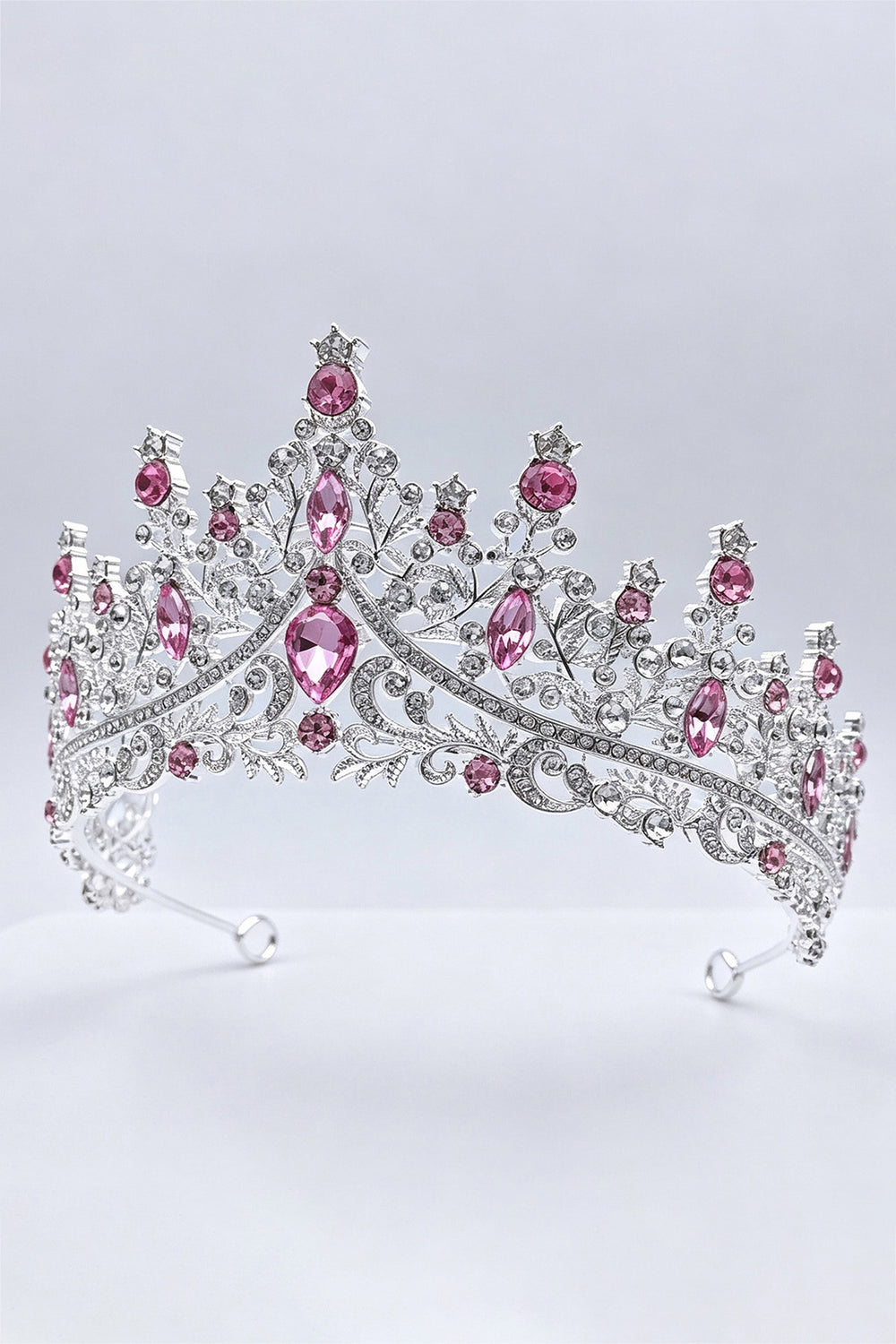 SOLACEMulti-color Crystal Teardrop Princess Birthday Tiara