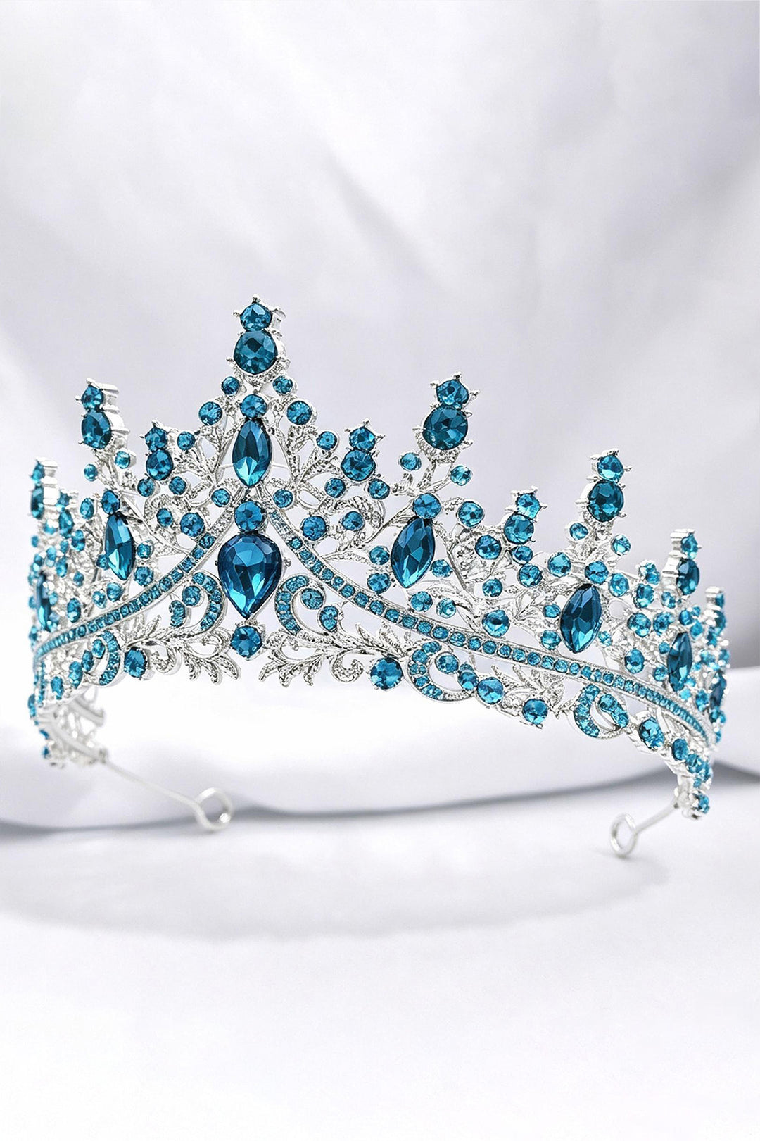 SOLACEMulti-color Crystal Teardrop Princess Birthday Tiara