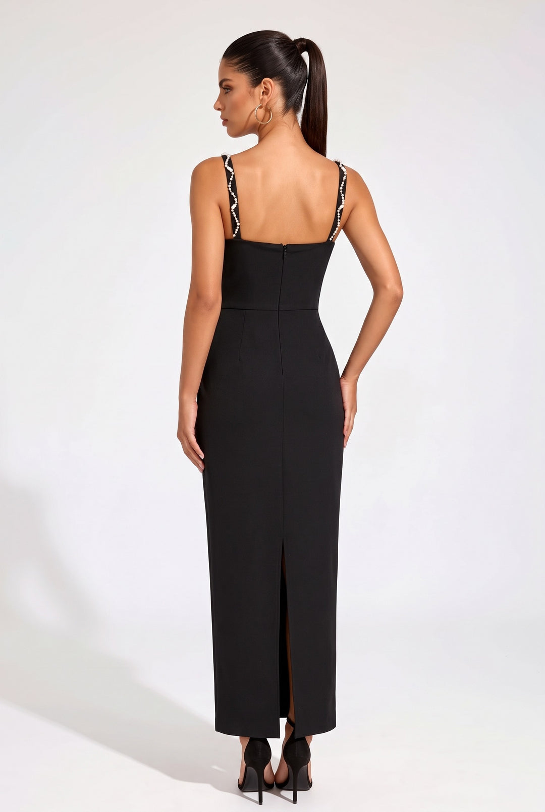 Crystal Embellished Maxi Dress