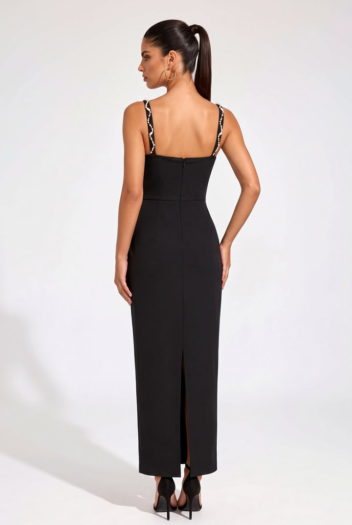 Crystal Embellished Maxi Dress