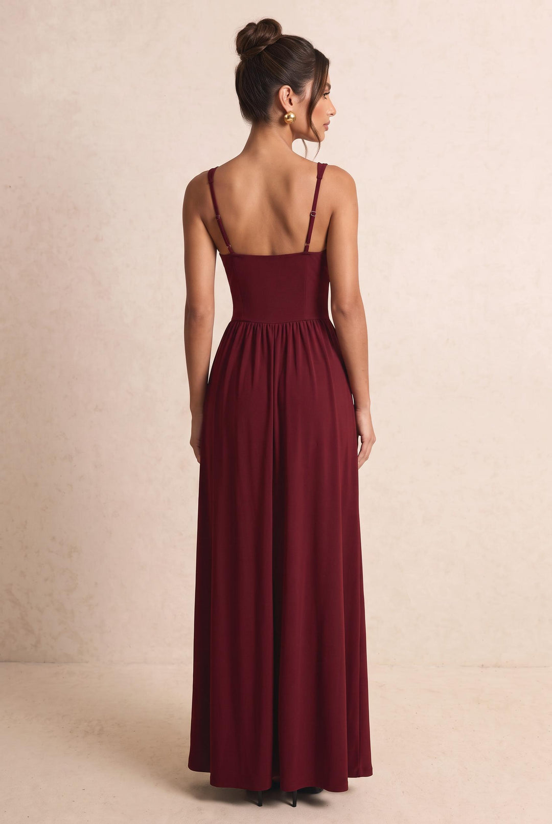 Corset Bodice Waist Formal Maxi Dress