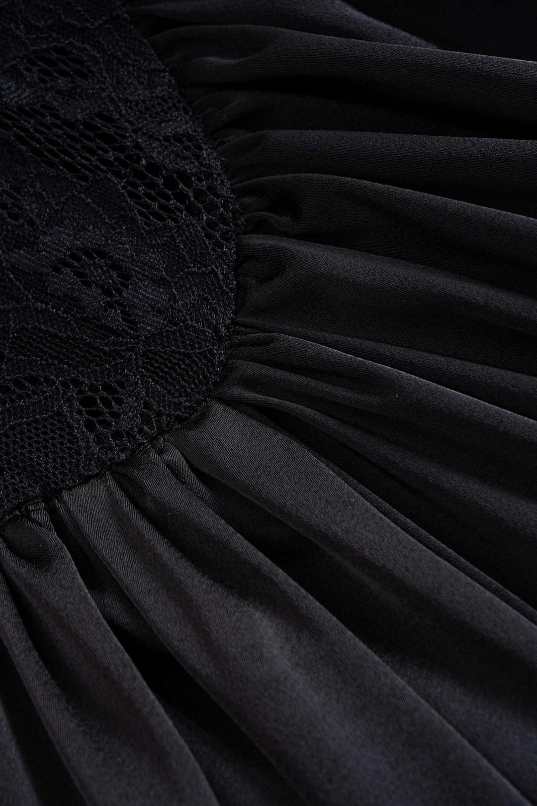 Lace Corset Draped Asymmetrical Midi Dress