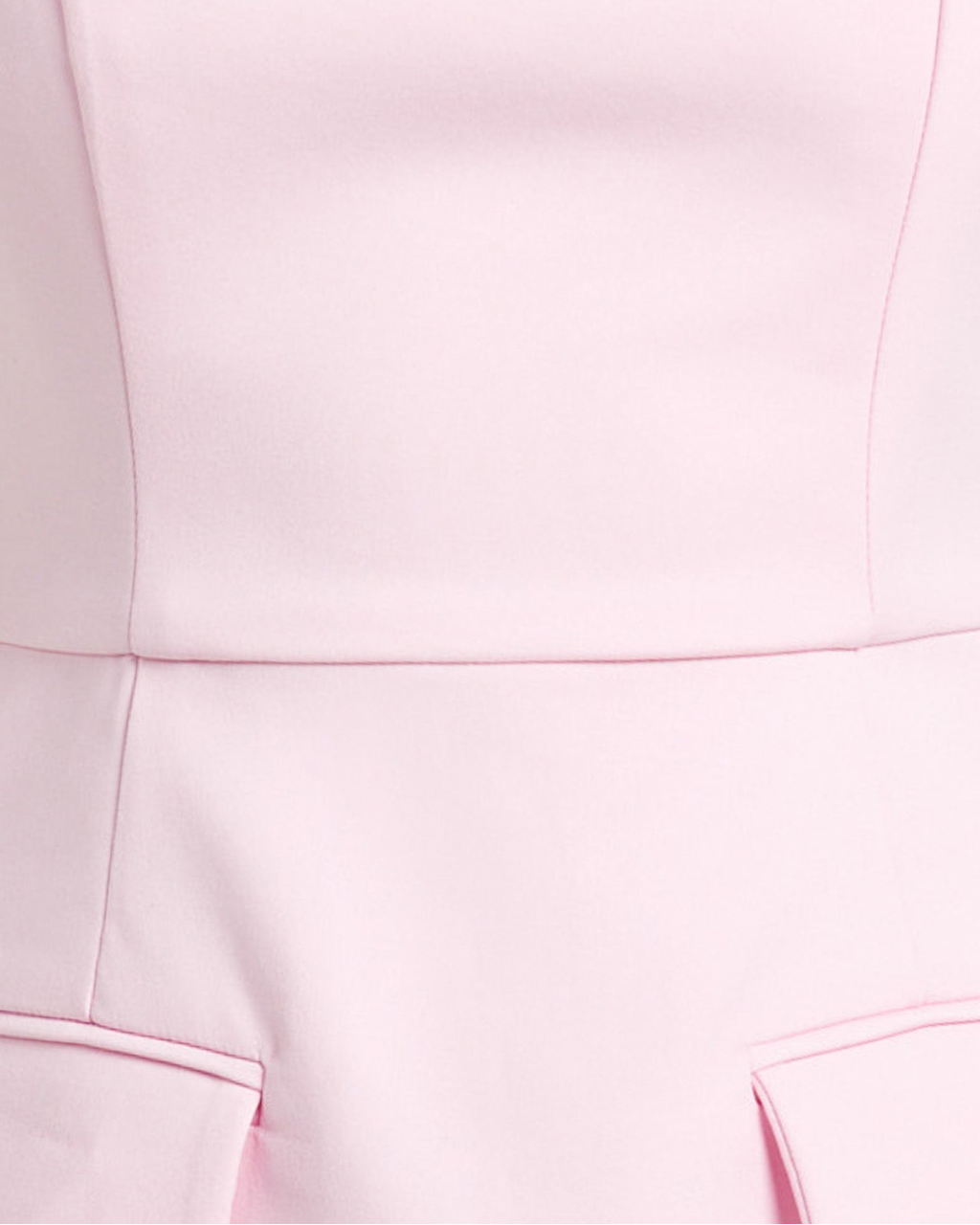 Pink Square Neck Wide Strap Pocketed A-Line Mini Dress SOLACE