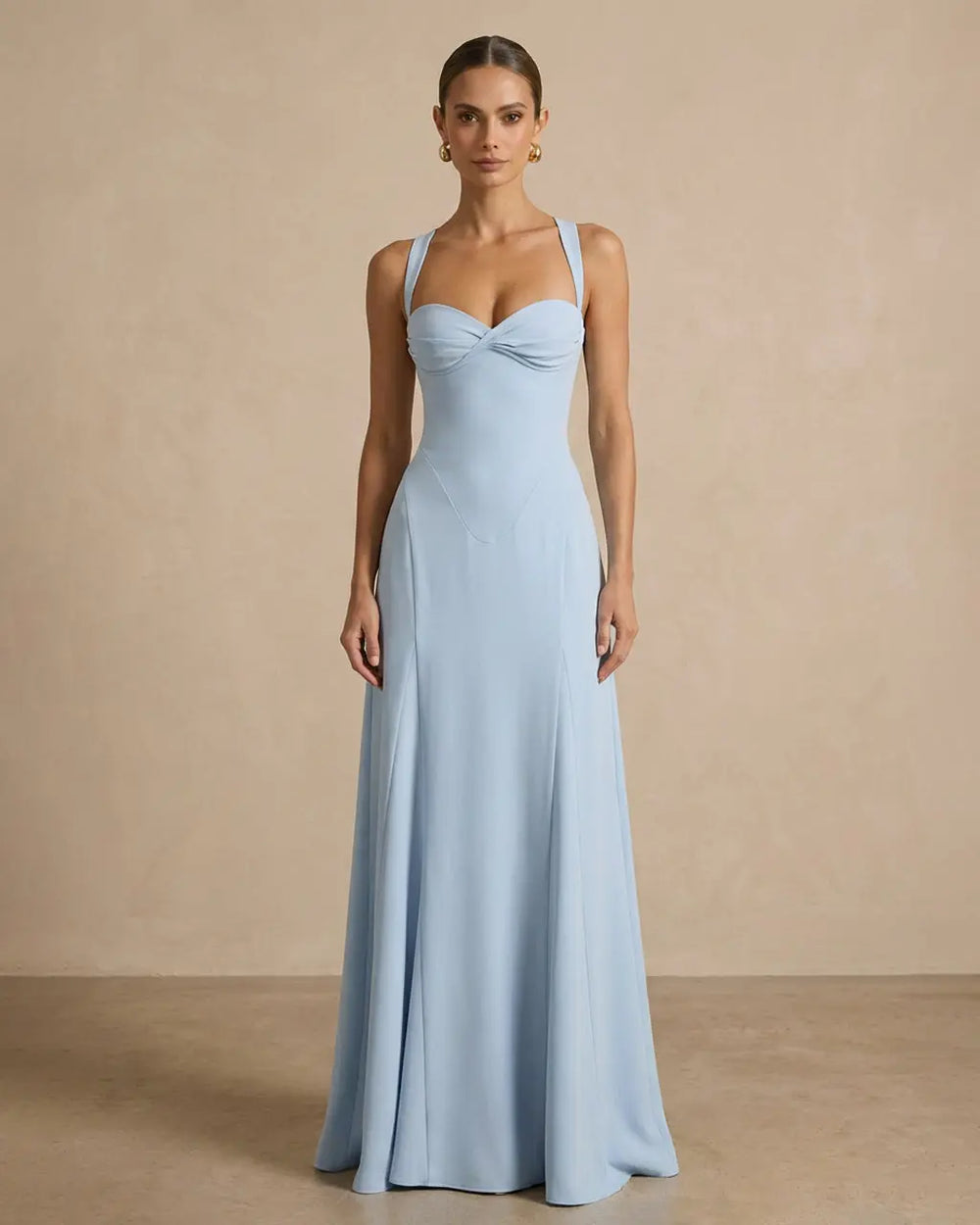 Elegant Spaghetti Strap Sleeveless Maxi Dress SOLACE