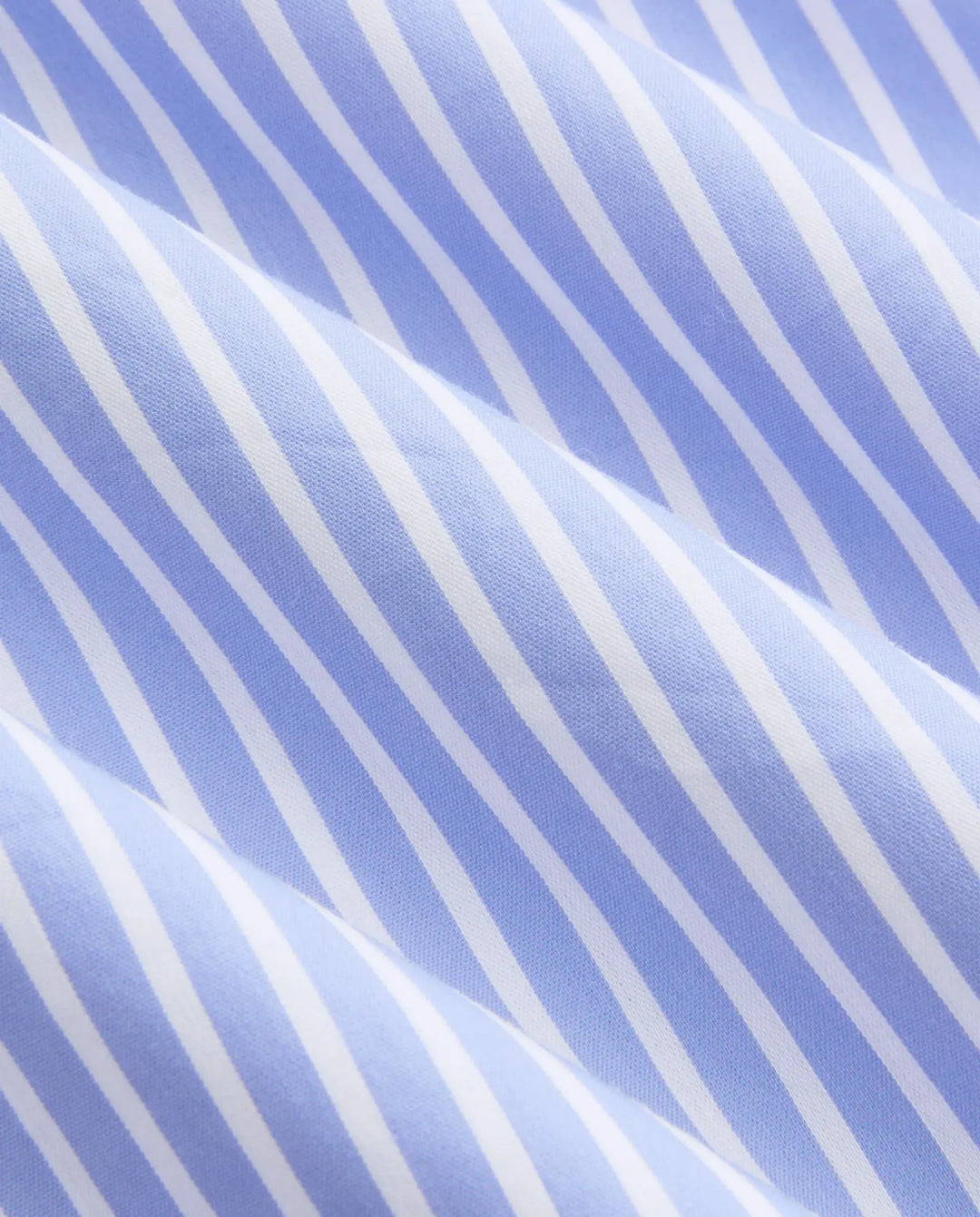 Blue Striped Collared Halter Neck Midi Dress