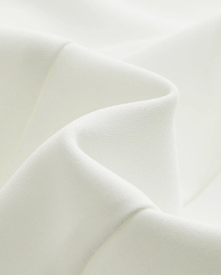 SOLACE  White Halter V Neck Vest And Shorts Two Piece Set 