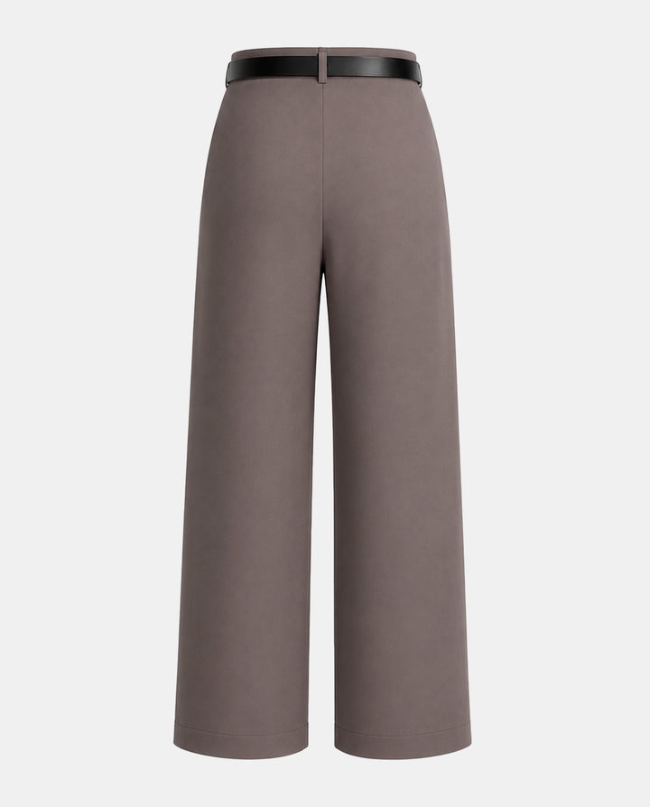 SOLACEMinimalist High Waist Pleated Suit Pants