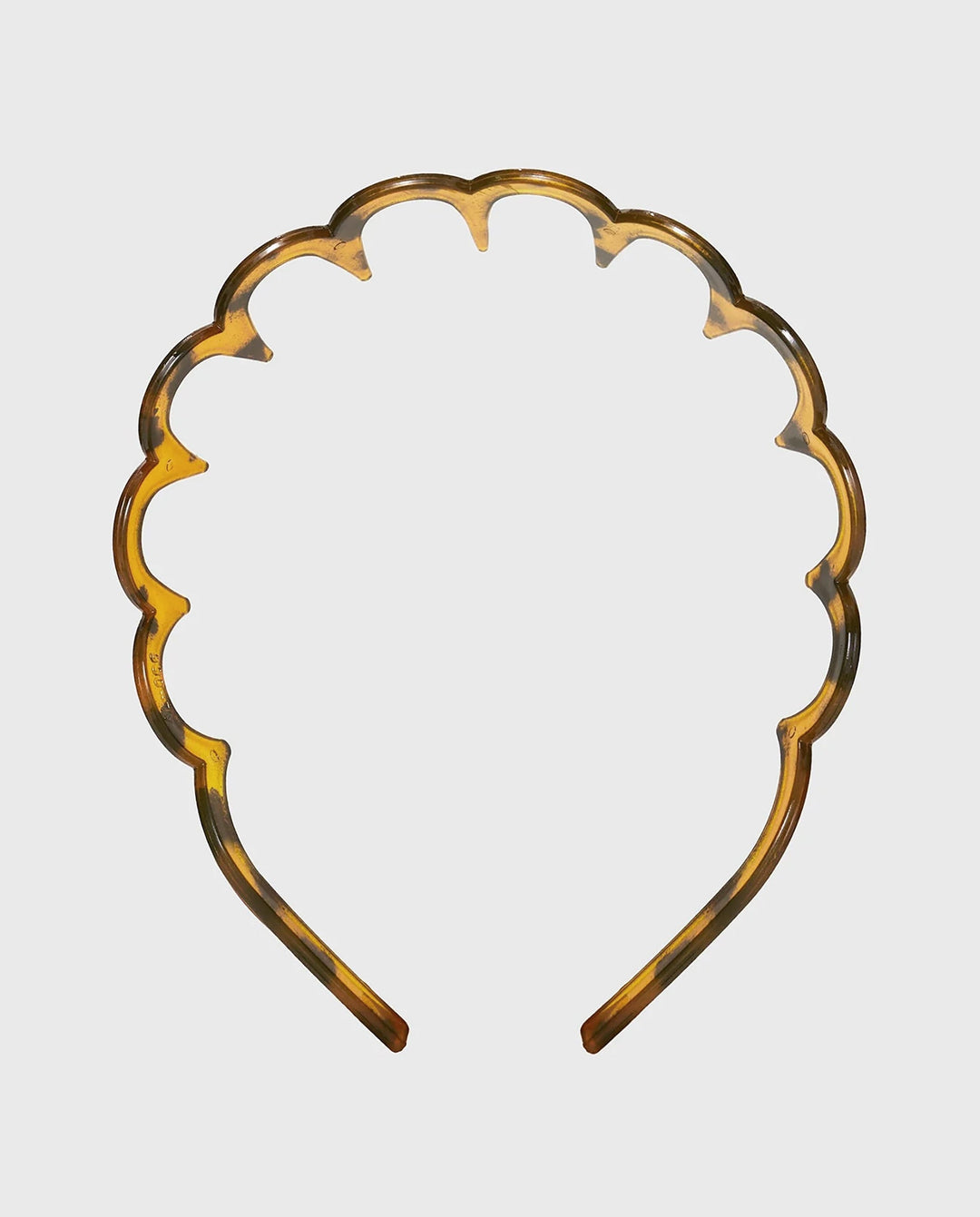 SOLACEScalloped Hollow Tortoiseshell Acetate Headband