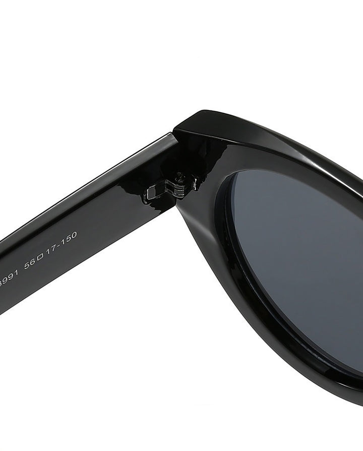 SOLACESolid Black Pilot Shield Sunglasses Dark Grey Lens