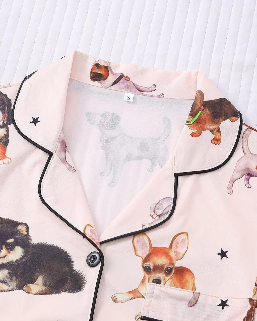 SOLACE CHICCute Dog Print Pajama Set